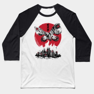 Giant Moth Attack Baseball T-Shirt